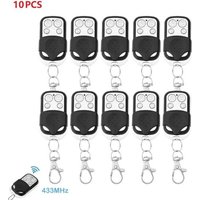 Telecommande Duplicable 433MHZ pour Garage Portail Alarme, Modele: 10pcs