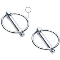 Goupille Clip - Non spécifié - 5mm - Acier Galvanisé - Lot de 2 - Auto/Moto/Remorque