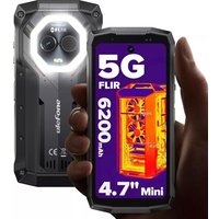Ulefone Armor Mini 20T Pro 5G 4.7" Imagerie Thermique Android 14 16 Go + 256 Go 50MP+32MP 6200mAh 33W Dual SIM/NFC/GPS
