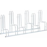 vidaXL Support de vélo au sol autoportant pour 6 vélos acier galvanisé