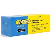 Clou - pointe Tacwise - 1714 - Clous de Finition Brad Galvanises de Type 18G / 40 mm, Lot de 4,000