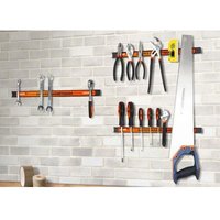 AQUILA - Lot De 3 Barres Magnétiques Porte Outils Rangements Atelier 46 x 2.45 x 1.35 cm