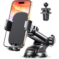Support Telephone Voiture, Ultrastable Clip & Aspiration Militaire, Porte Telephone Voiture Réglable Tableau De Bord/Pare-Br /Grille Aération,