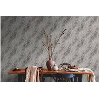 Papier peint aspect pierre carrelage Profhome 388174-GU papier peint intissé gaufré à chaud texturé à l'aspect marbre mat gris bronze 5,33 m2