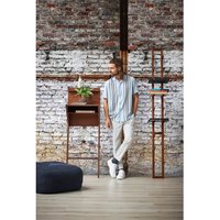 Papier peint photo Profhome 383501-GU papier peint intissé gaufré à chaud lisse à l'aspect brique mat gris noir blanc 1,59 m x 2,8 m