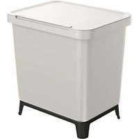 Poubelle SYSTEMA avec bacs de recyclage - gris cendré - 2x10l