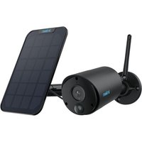 Camera Solaire Exterieure 3Mp, Argus Eco + Panneau Solaire Noir, Détection Personne/Véhicule, Wifi 2.4Ghz, Vision Nocturne,Camera Surveillance Wifi