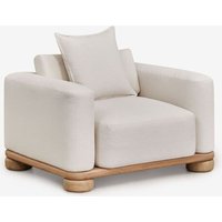 Fauteuil De Jardin En Bois D'acacia Ioanis Marrón Acacia Claro