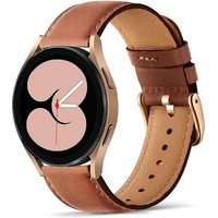 Cuir Véritable Bracelet Pour Samsung Galaxy Watch 7/Fe/6/5/4 40Mm 44Mm, 20Mm Bracelet Pour Galaxy Watch 6 Classic/4 Classic/Watch 5 Pro/Watch 3