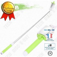 Td® Perche À Selfie Pour Photographie Système Mini-Fil Retardateur Le Point A Tiré Loin Avec Levier De Retardateur Miroir (Vert)