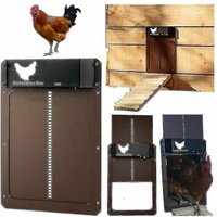 Ouvre-Porte Automatique Pour Poulailler Avec Capteur De Lumière, Étanche, Installation Facile, Résistant Aux Intempéries, Fonctionne Sur Batterie