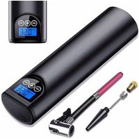 Mini pompe à air électrique à remplissage rapide 150 PSI, portable en alliage d'aluminium, rechargeable par USB, lumière LED, batterie 2000 mAh