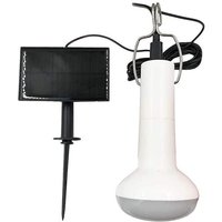 Lampe de camping LED avec panneau solaire, batterie 1200 mAh, étanche, 120 lumens, autonomie de 4 à 6 heures, noire, à suspendre ou à main