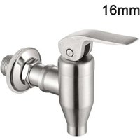 Robinet de rechange pour distributeur de boissons en acier inoxydable 304 de 16 mm avec joints en silicone et anneaux de protection