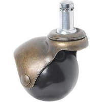 Roulette pivotante universelle à billes avec plaque supérieure pour meubles et bureaux, dimensions 1,5""/2"", capacité de charge de 15 à 20 kg