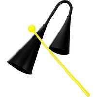 Cloche en métal de qualité supérieure pour salle de classe ¿ Fer durable, design compact, marteau en bois inclus, son clair
