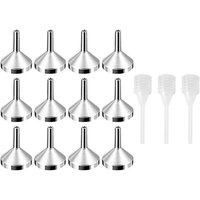 Kit mini-entonnoir compte-gouttes - 12 entonnoirs et 3 compte-gouttes à ressort pour transfert de liquide