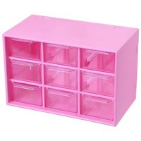 Mini organiseur de bureau en plastique avec tiroirs transparents pour le rangement de vos fournitures de bureau, d'artisanat, de bijoux et d'outils -