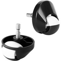 Roulettes de chaise de bureau robustes et haut de gamme : pas besoin de tapis de bureau, compatibles avec la plupart des chaises, glisse silencieuse.