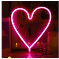 Lampe LED néon en forme de coeur pour la Saint-Valentin