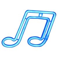 Panneau lumineux LED en forme de note de musique pour bars et chambres d'enfants