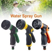 Pistolet pulvérisateur d'eau avec 8 modes réglables, corps en ABS durable, prise en main confortable, contrôle du débit d'eau, disponible en 3