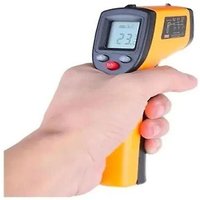 Thermomètre infrarouge avec rapport distance/point de 12:1, plage de -58 °F à 716 °F, écran LCD rétroéclairé, mesure rapide
