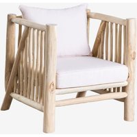 Fauteuil De Jardin En Bois De Teck Narel Marron Bois Naturel