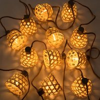 Guirlande De Jardin Avec Lumières Led Et Chargeur Solaire (7,40 M) Ducrot Naturel