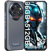 OUKITEL WP35 Pro 5G 36 Go + 512 Go / TF 2To Dimensity 6300 Smartphone Incassable 11000mAh/33W Android 14, 6.6" FHD 64MP NFC Gris