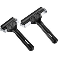 Lot de 2 rouleaux en caoutchouc pour impression à l'encre et peinture à la colle - Design durable et ergonomique