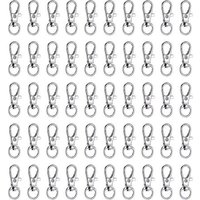 Porte-clés polyvalent en fer avec crochet - Lot de 50 pour organiser et personnaliser vos clés