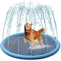 Splash Tapis D'arrosage Pour Chiens ? Baignoire De Piscine Pour Chiens De 150 Cm D'épaisseur, Ensemble De Jeu D'été Et Jouets Aquatiques, Cadeau Pour