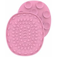 Tapis De Lèche Pour Chien, Tapis De Bain En Silicone Pour Chien Tampon À Lécher Dispositif De Distraction À Alimentation Lente Avec Ventouses Pour