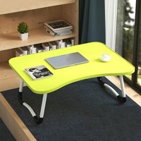 Bureau D'ordinateur Portable Pliant Réglable-Pieds Antidérapants En Forme De W,Portable,Vert Vert