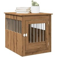 Vidaxl Meuble De Cage Pour Chiens Chêne Artisanal 64,5x80x71 Cm