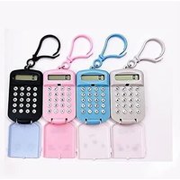 Calculatrice de poche portable et colorée pour étudiants ¿ Fonctions essentielles, housse de protection, 4 modèles dynamiques
