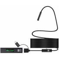 Caméra endoscopique WiFi, objectif 8 mm, câble 2 m/5 m, étanche IP68, 8 LED, compatible iOS, Android et Windows