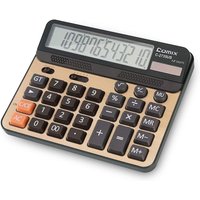Augmentez votre productivité grâce à des touches confortables, un écran LCD à 12 chiffres, un design élégant et une calculatrice à double source