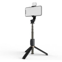 Perche À Selfie Avec Télécommande Bluetooth, Éclairage Réglable, Compatible Avec Les Smartphones De 6,5 À 9,2 Cm, Design Durable
