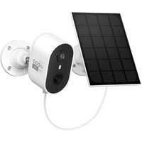 Aosu 2K Caméra Surveillance WiFi Exterieure sans Fil, 3MP Camera de Surveillance Extérieur avec Panneau Solaire Mobile pour Sécurité à Domicile,