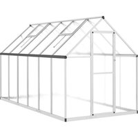 Serre Tente Abri Plante Fleur Légumes Avec Cadre De Base Argenté 334 X 169 X 195 Cm Aluminium Argent Helloshop26 02_0044523