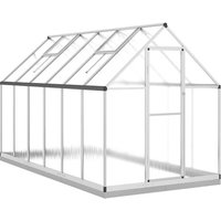 Serre Tente Abri Plante Fleur Légumes Avec Cadre De Base Argenté 334 X 169 X 202 Cm Aluminium Argent Helloshop26 02_0044524