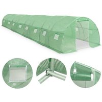 Serre Tente Abri Plante Fleur Légumes 36 M² 1200 X 300 X 200 Cm Vert Helloshop26 02_0044446