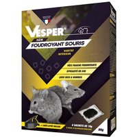 Pâte Appât Prêt À L'emploi Pour Souris + 1 Boîte Appât - 8 Sachets De 10 G