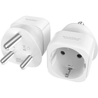 Hamiltion-Adaptateur De Voyage Afrique Du Sud,Adaptateur De Voyage Ue Vers Afrique Du Sud,Lot De 2,Prise De Voyage De Type M Avec Protection De
