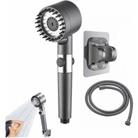 Pommeau de douche à main haute pression - 3 modes, tuyau et support pour une expérience de douche digne d'un spa