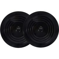 Lot de 2 bouchons de baignoire en silicone de 15 cm ¿ Grand bouchon de vidange pour cuisine, salle de bain et buanderie ¿ Design à ventouse plate