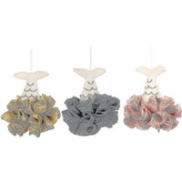 Lot de 3 boules de bain écologiques pour une douche relaxante ¿ Design durable et charmant, parfait pour la maison ou les voyages