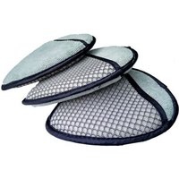 Lot de 3 éponges à cirer en microfibre haute densité pour le polissage, le nettoyage et les finitions